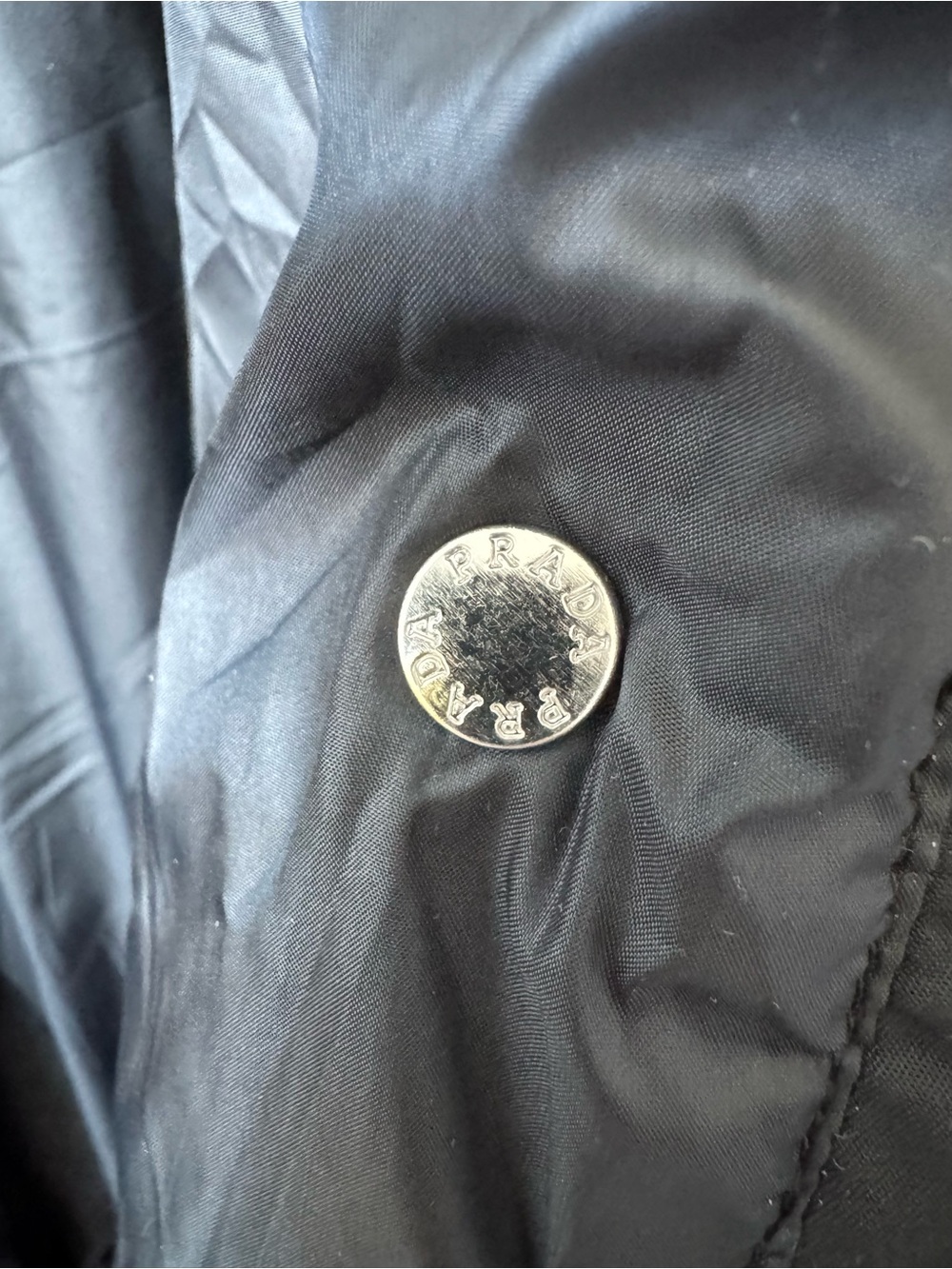 Prada Re-Nylon Goose Down Hooded Parka with Iconic Triangle Chest Pocket Size 38 - Picture 11 of 15